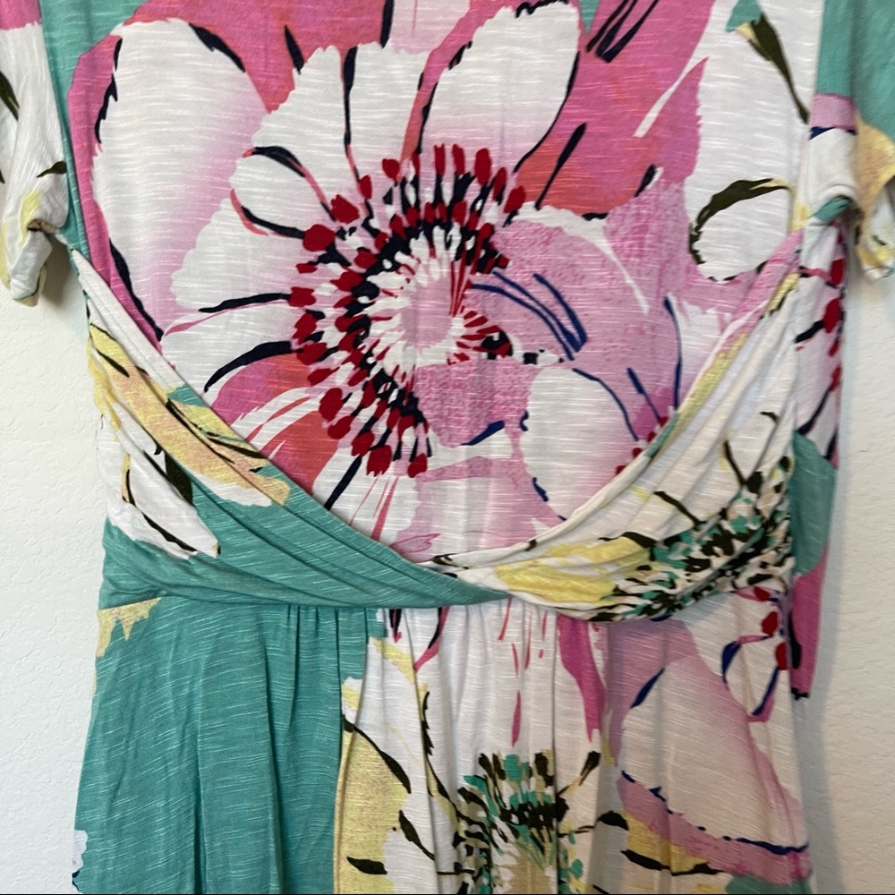 Deletta Anthropologie Azores Top Twist Floral Top - Picture 7 of 7